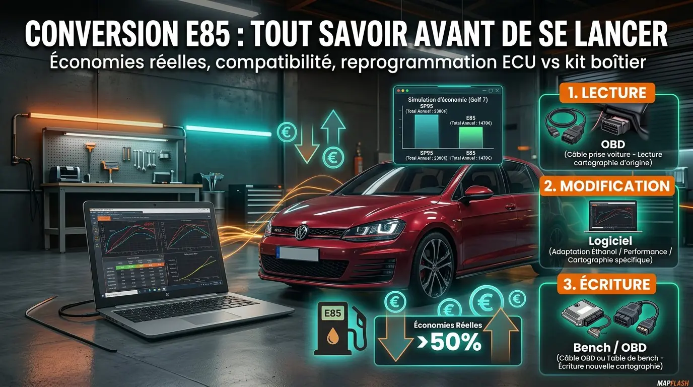 Conversion E85 bioéthanol