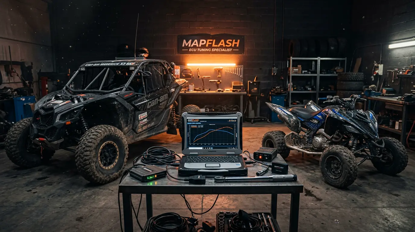 Reprogrammation ECU quad SSV Can-Am Polaris